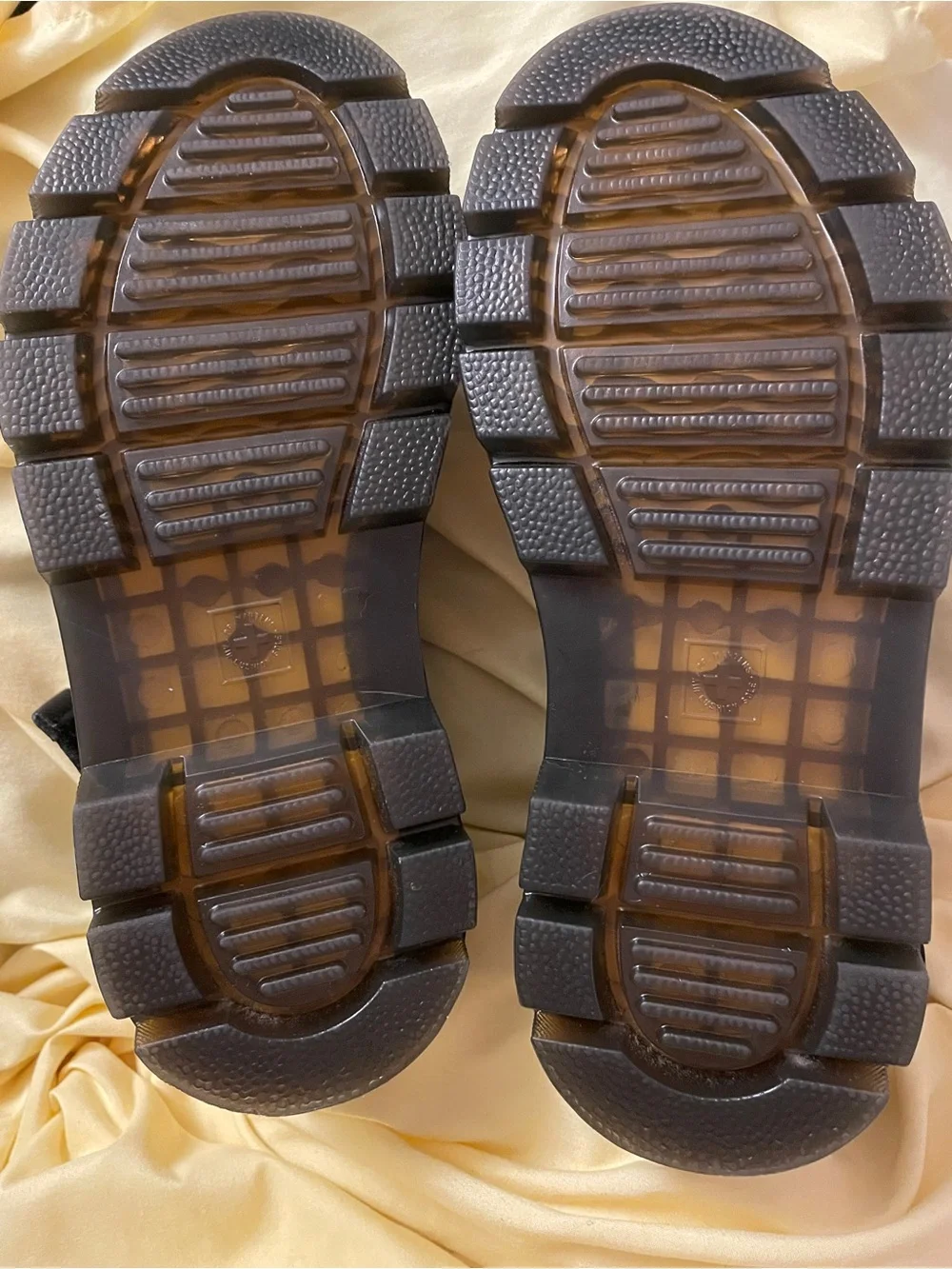 Doc Martens Unisex Black Velcro Strap Platform Sandals